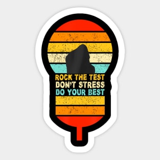 Lamp The Test Dont Stress Do Your Best Test Day Sticker